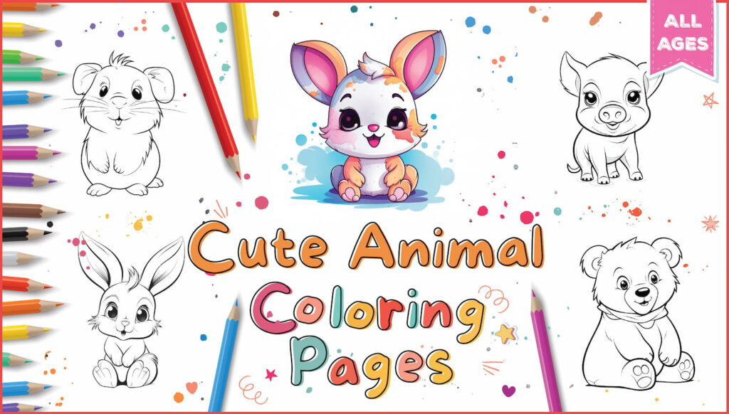 Cute Animals Coloring Pages