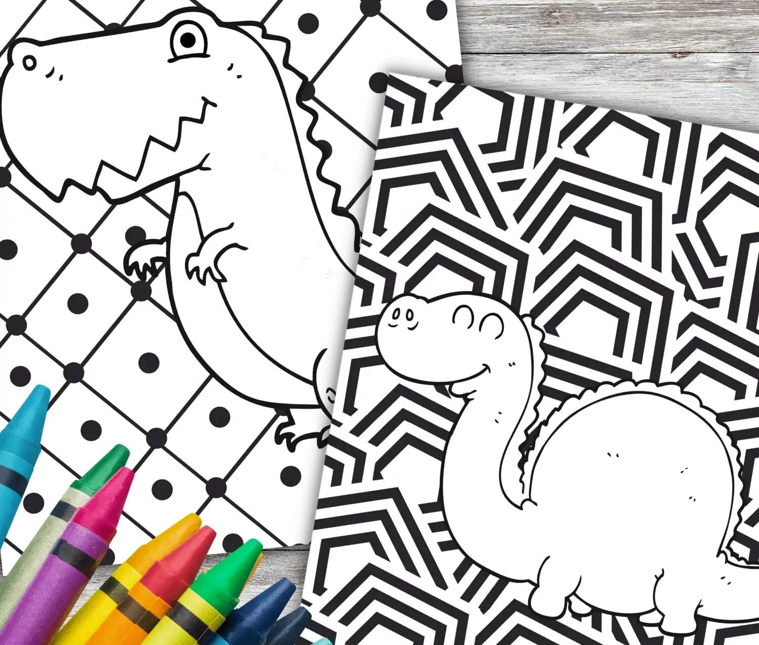 Free Dinosaurs Coloring Page for Kids