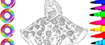 Free Dresses Coloring Pages