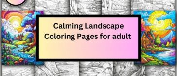 Free Landscape Coloring Page