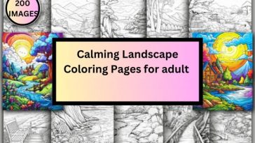 Free Landscape Coloring Page