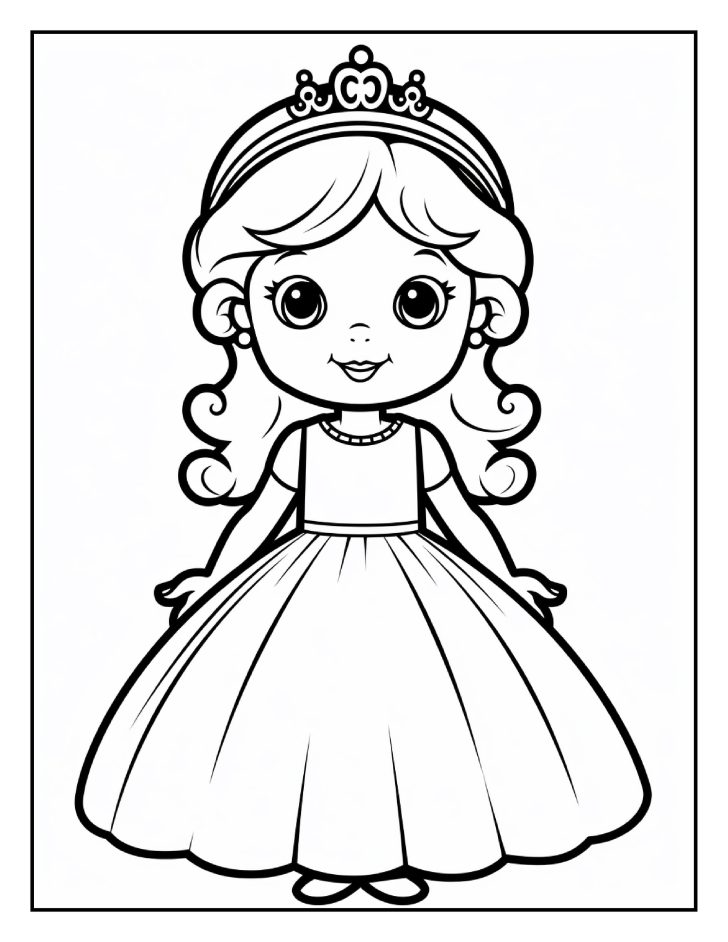 Printable Princess Coloring Pages - Happy Color® Art Coloring