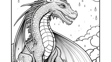 dragon coloring pages for adults