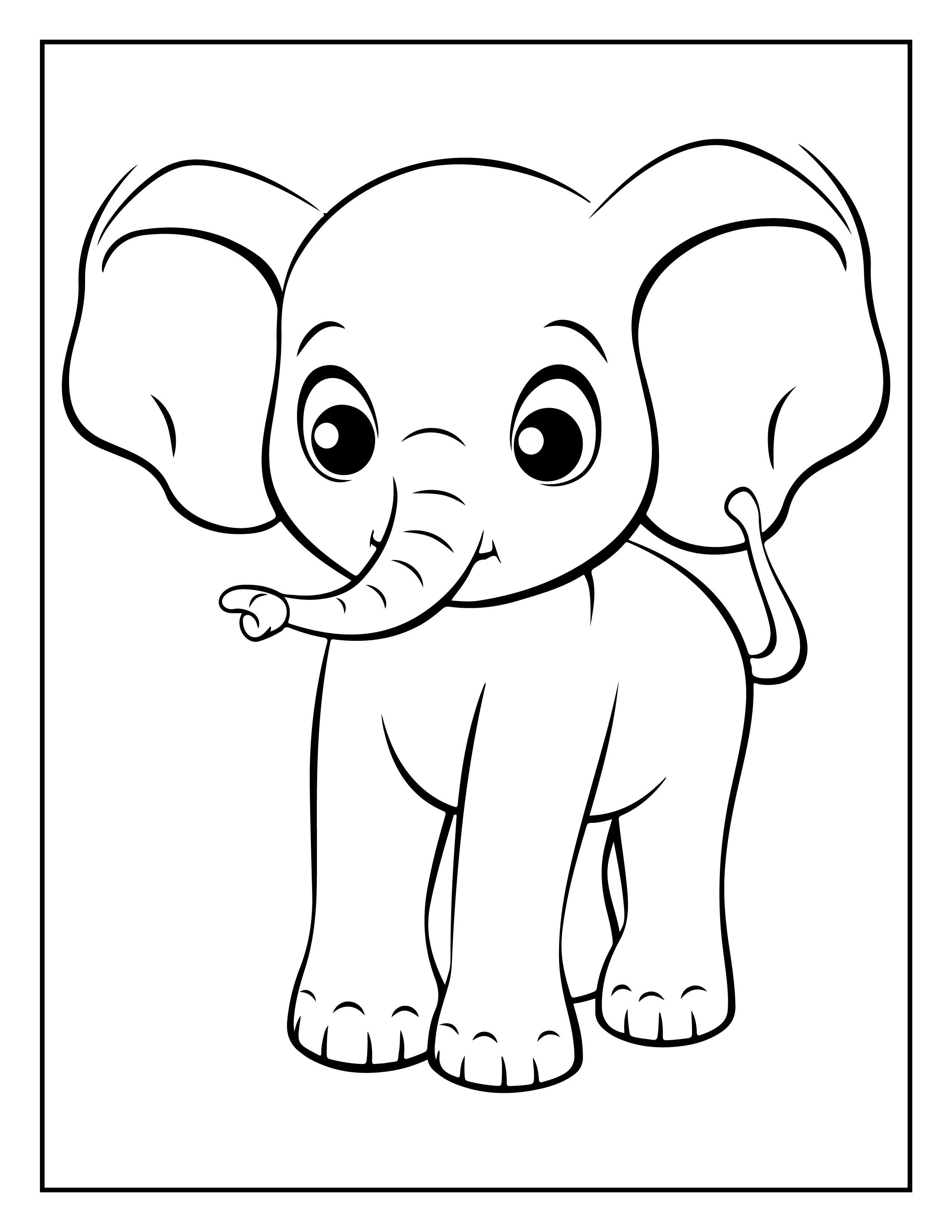 Cute Animals coloring pages for kids-60