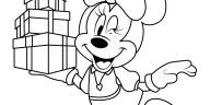 minnie mouse coloring page free
