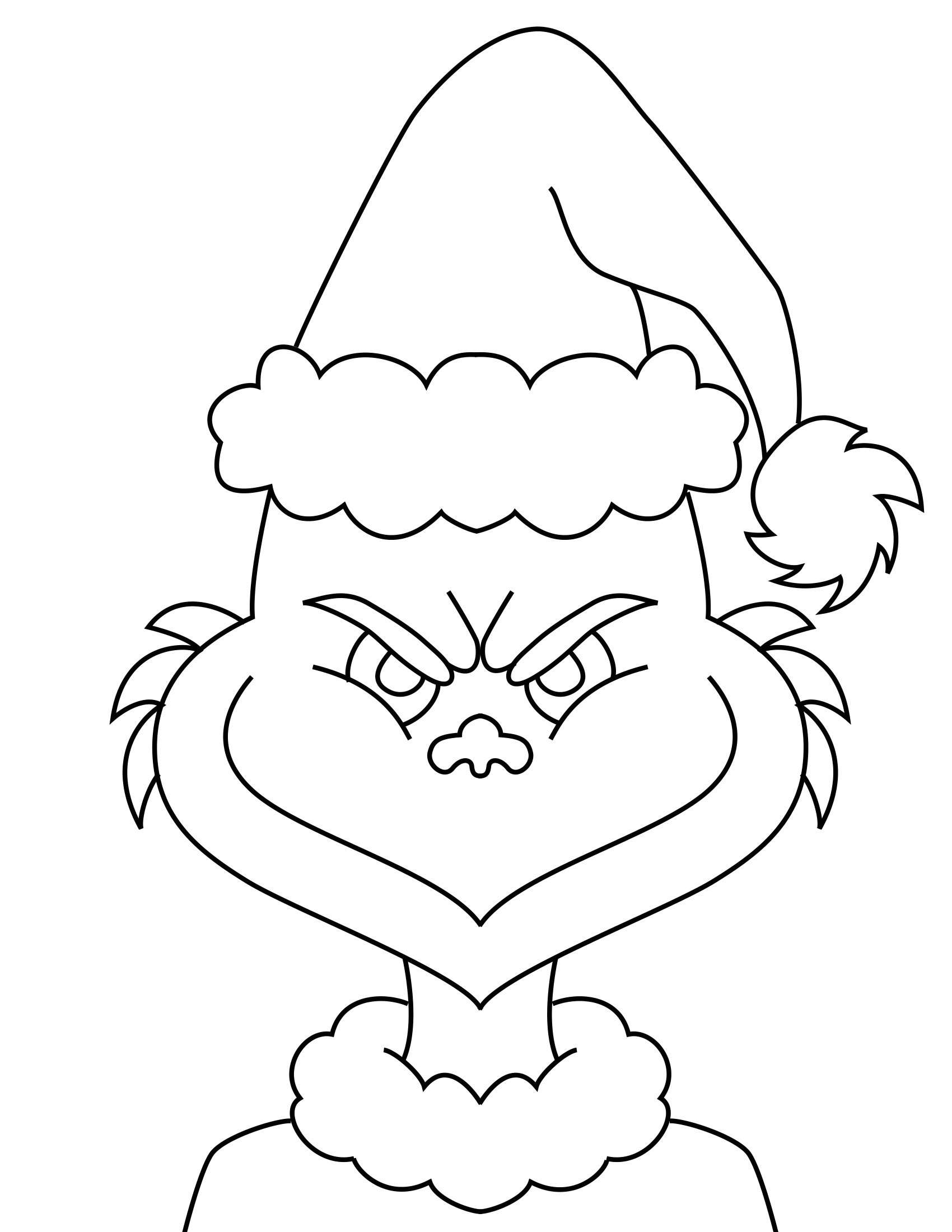 grinch coloring page