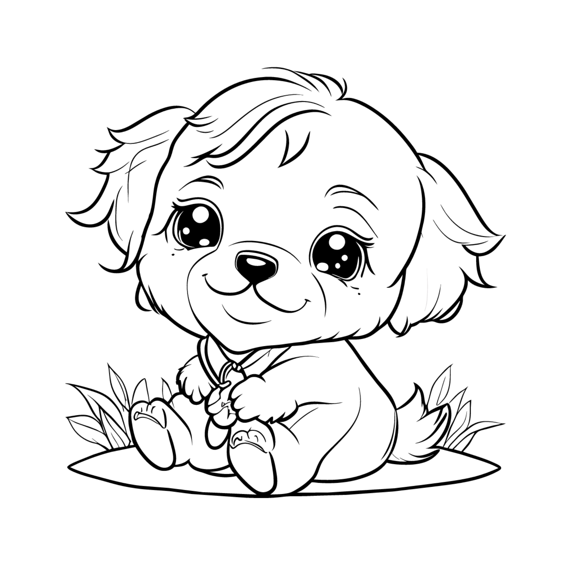 Puppy Coloring Pages - Happy Color® Art Coloring
