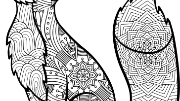 Fox Coloring Pages for Adults