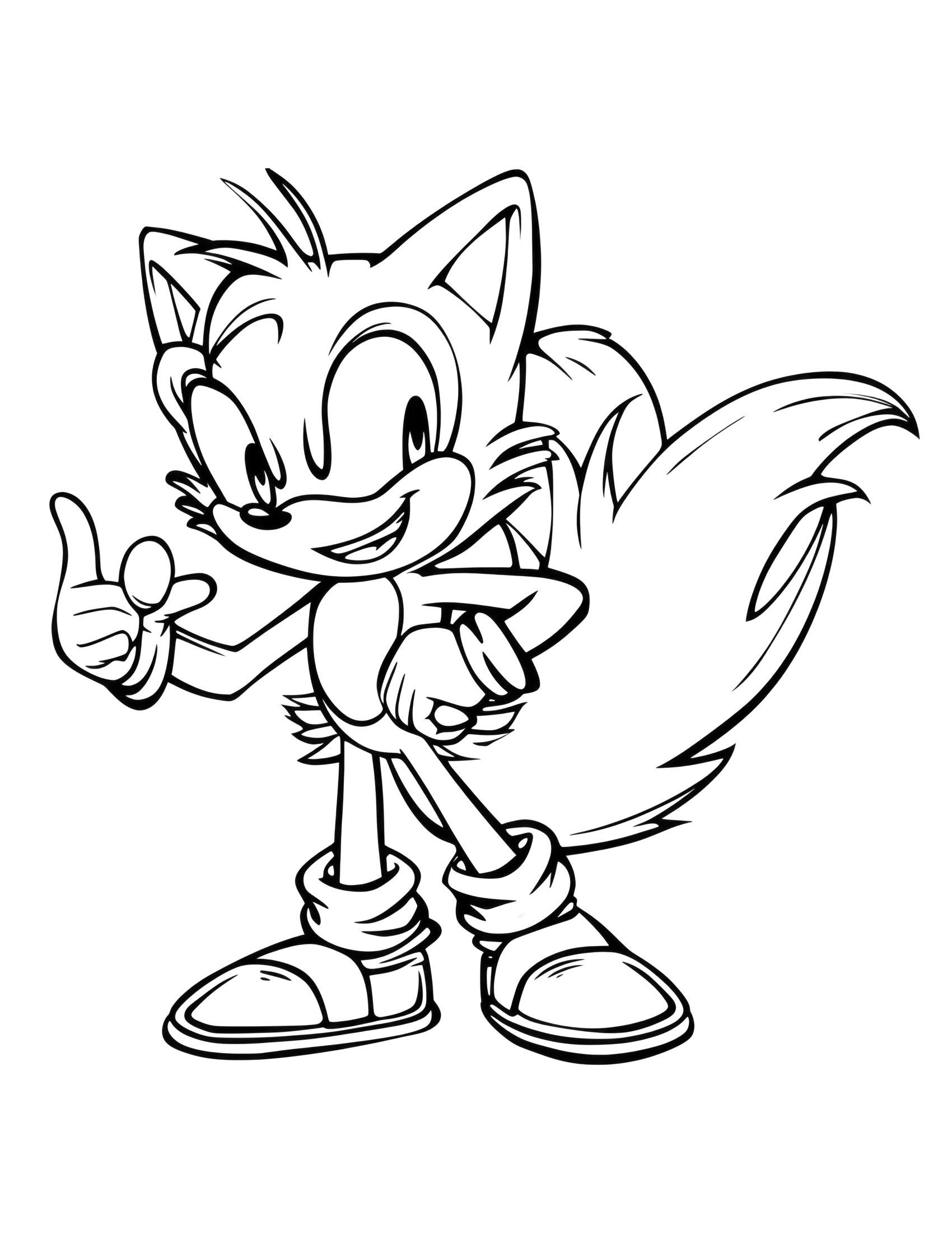 Free Sonic Coloring Page - Page 2 of 9 - Happy Color® Art Coloring