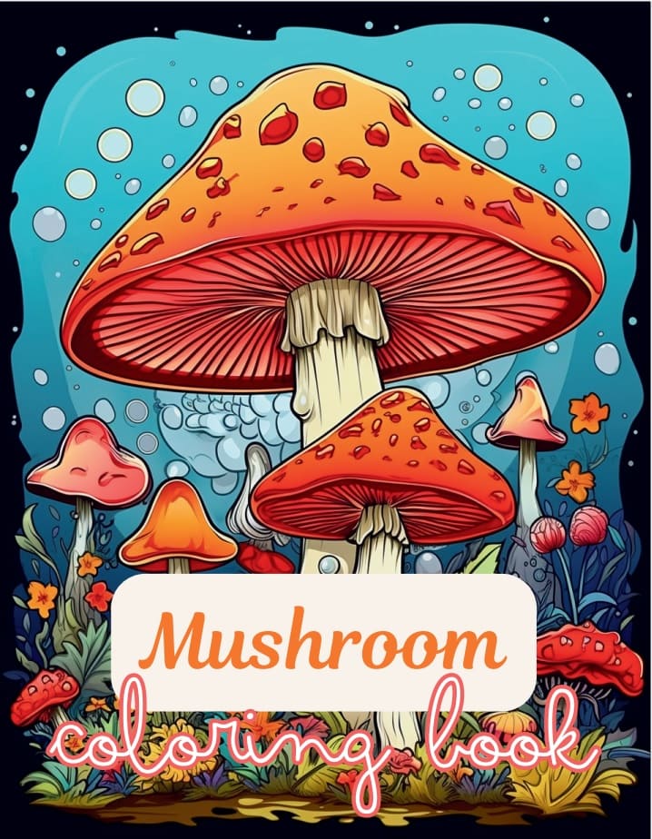 mushroom coloring pages