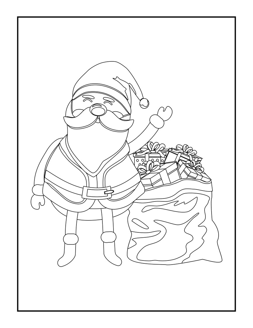 Christmas Santa Claus Coloring Pages