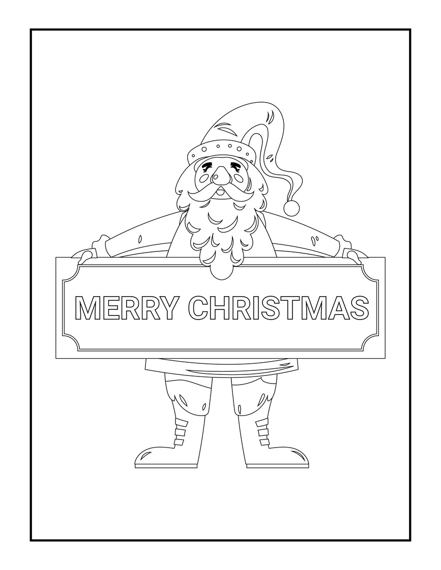 Christmas Santa Claus Coloring Pages