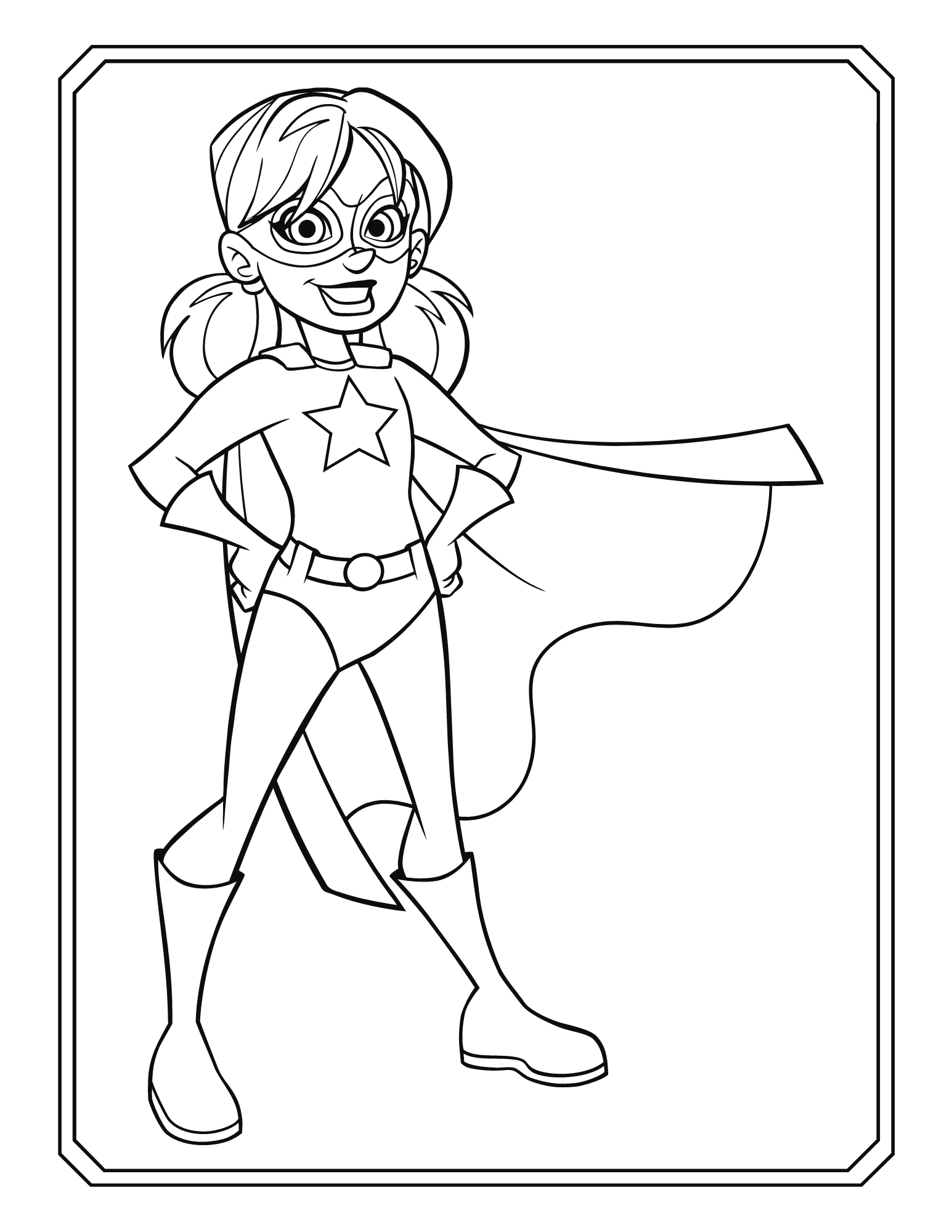 20 Cute Superhero Coloring Pages for Boys