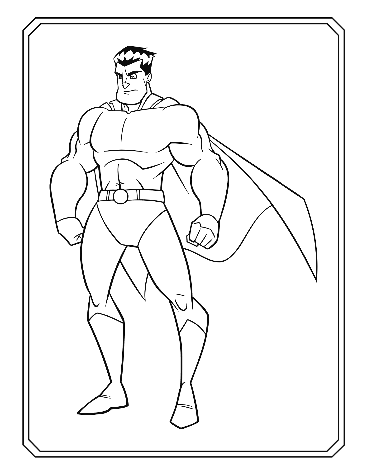 20 Cute Superhero Coloring Pages for Boys