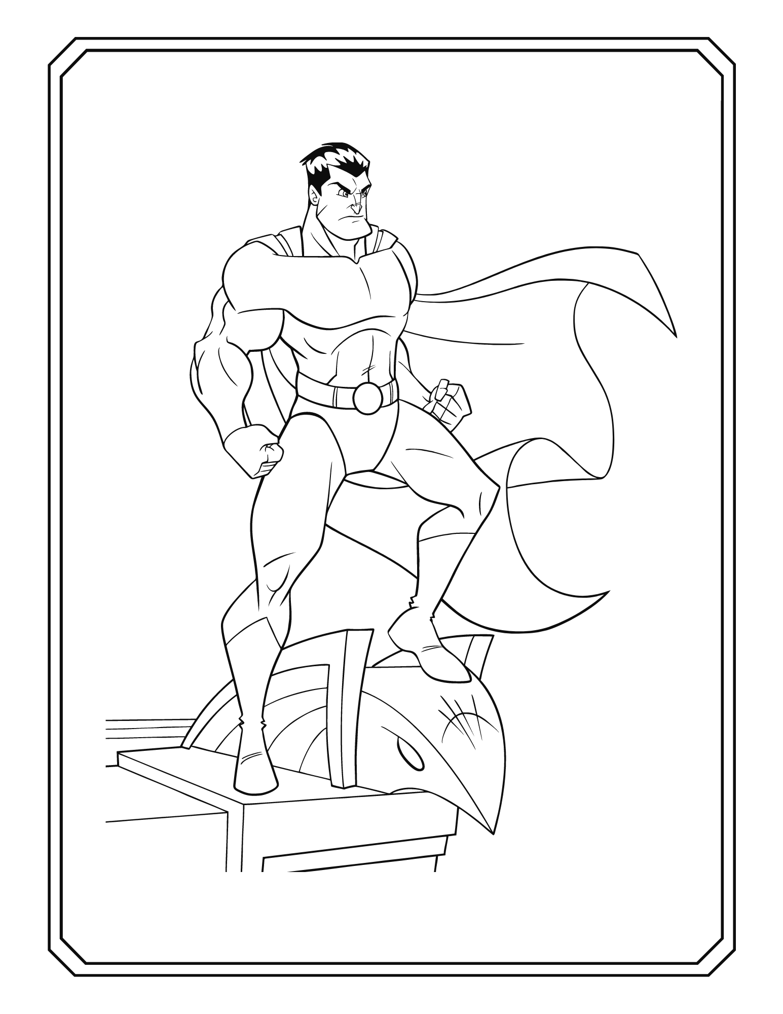 20 Cute Superhero Coloring Pages for Boys