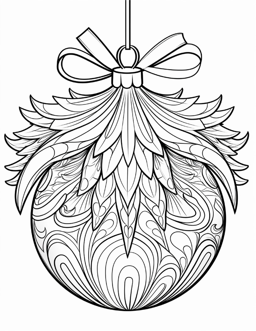 20 Free Christmas Coloring Pages for Adults