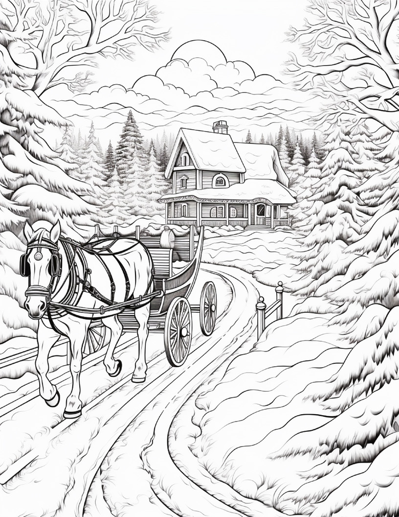 20 Free Christmas Coloring Pages for Adults