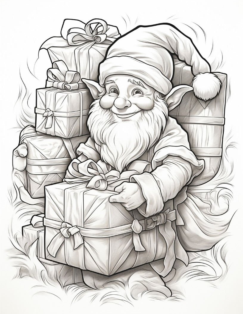 20 Free Christmas Coloring Pages for Adults