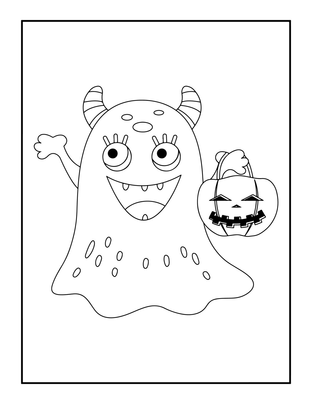 Halloween Monster Coloring Pages