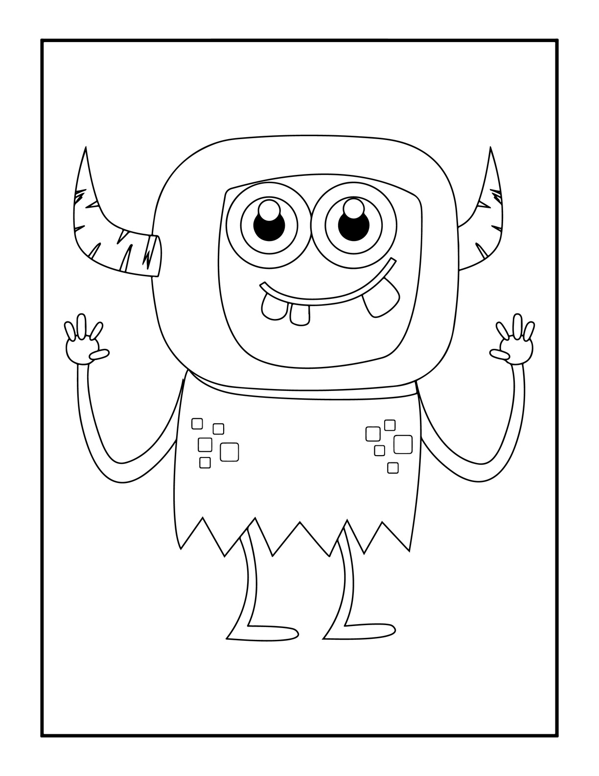 Halloween Monster Coloring Pages