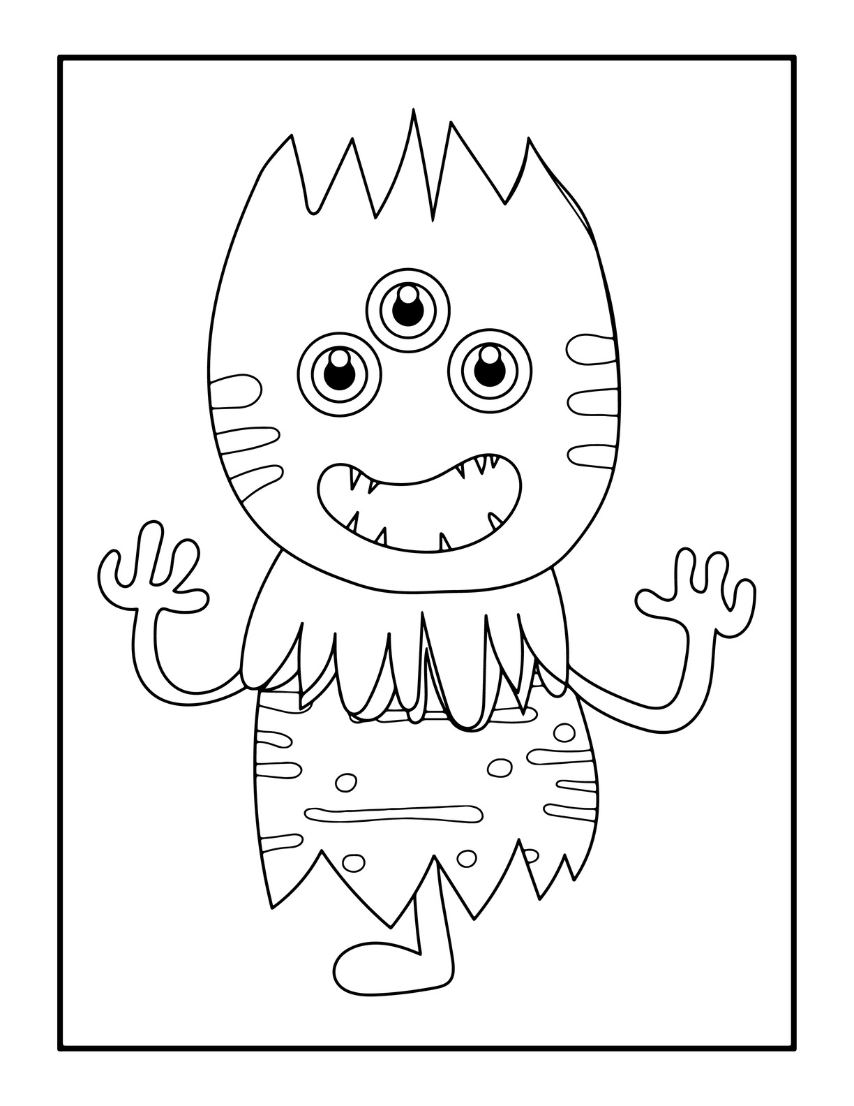 Halloween Monster Coloring Pages