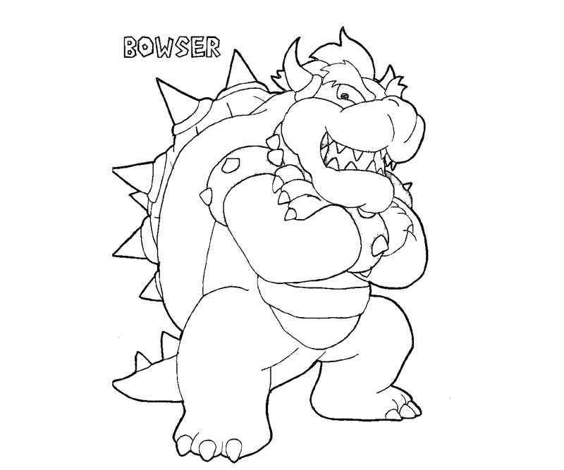 Bowser Coloring Page