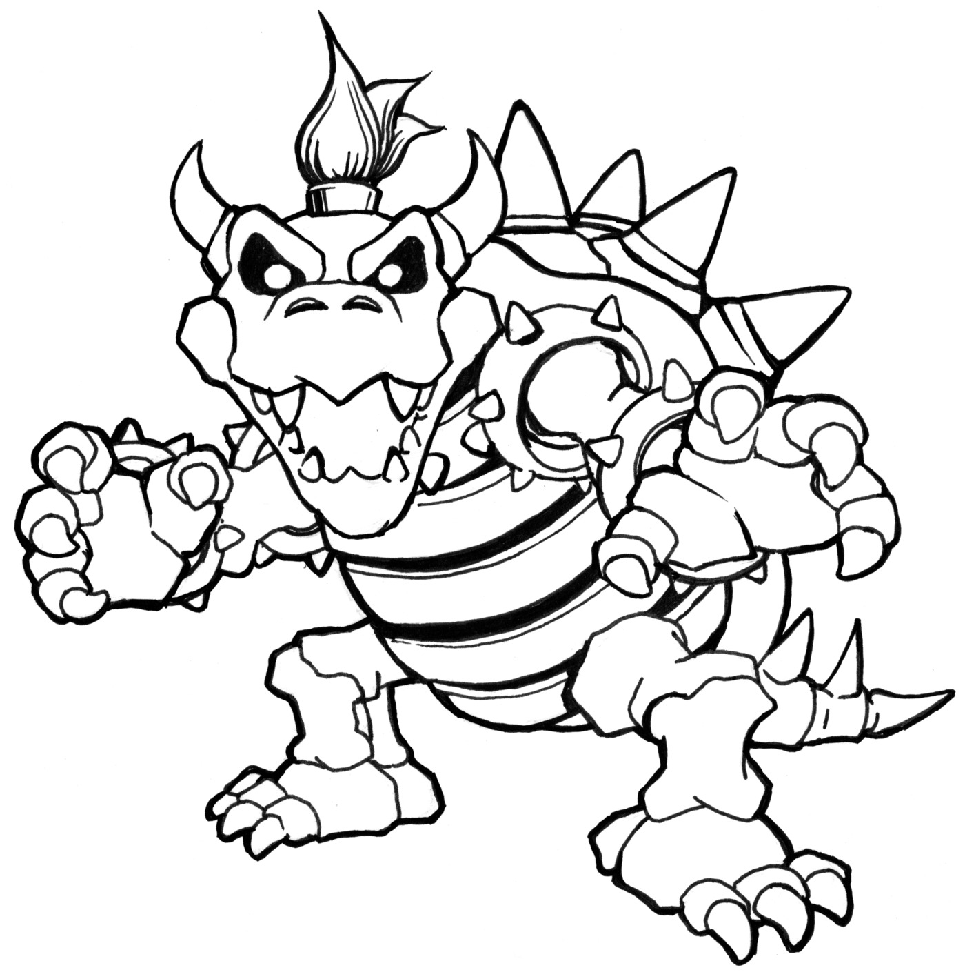 Bowser Coloring Page