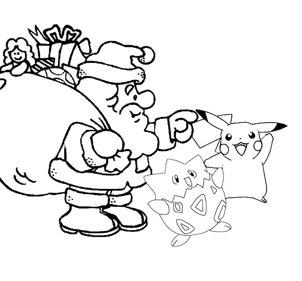 20+ Christmas Pokemon Coloring Pages