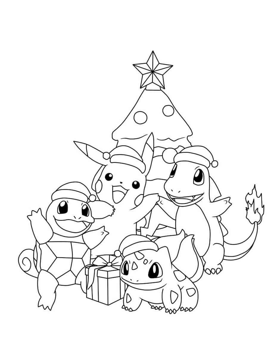 20+ Christmas Pokemon Coloring Pages