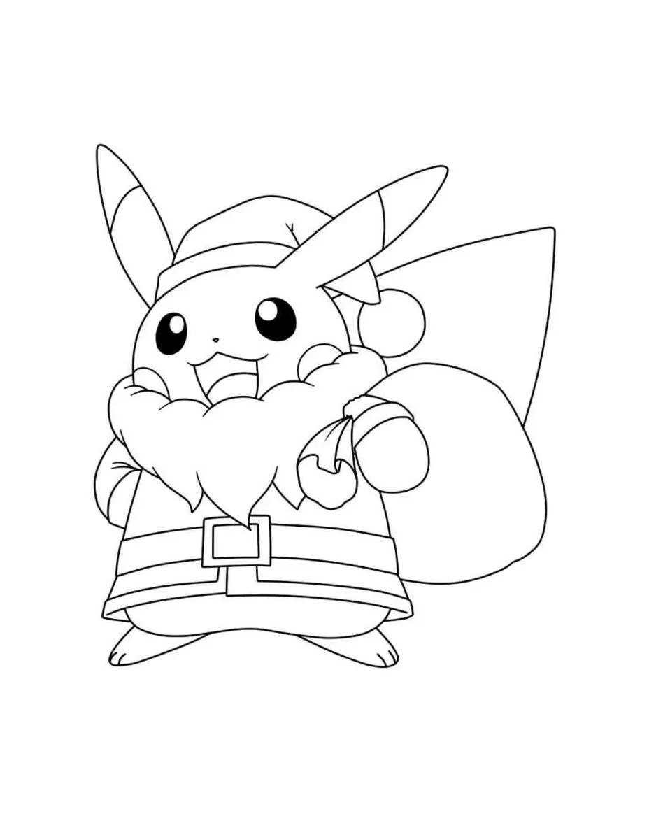 20+ Christmas Pokemon Coloring Pages