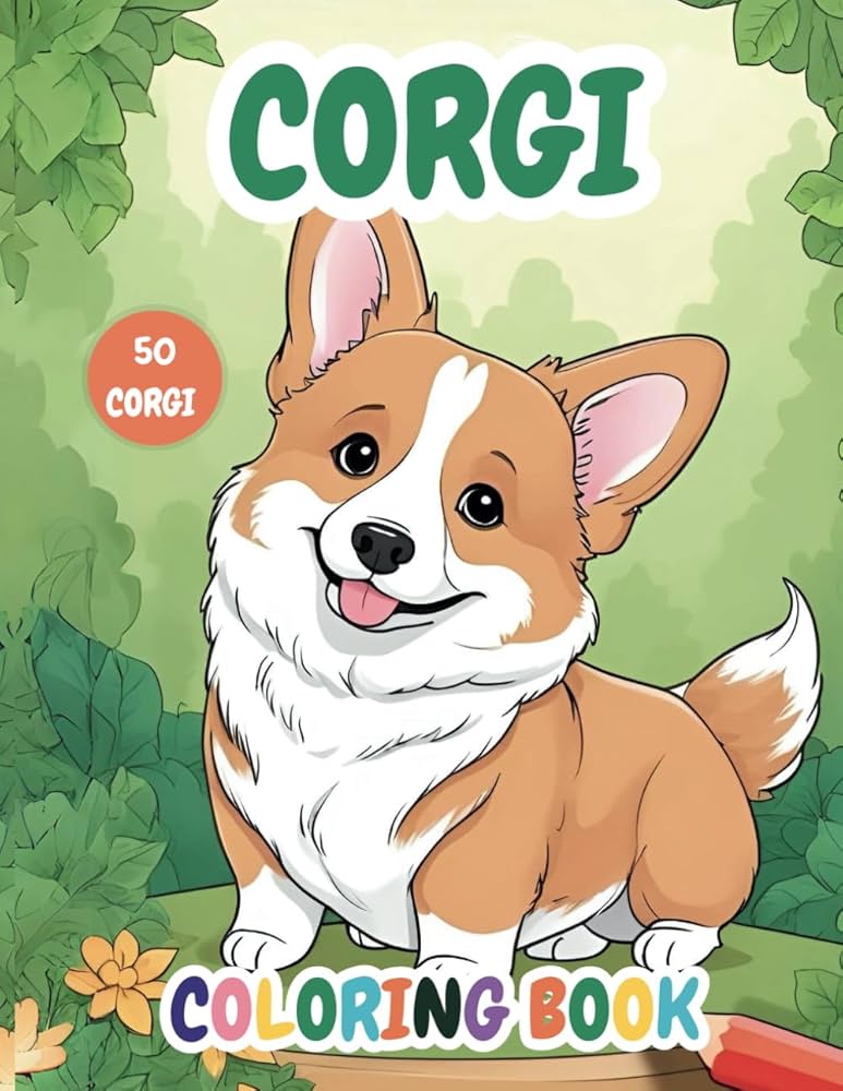 Corgi Coloring Page