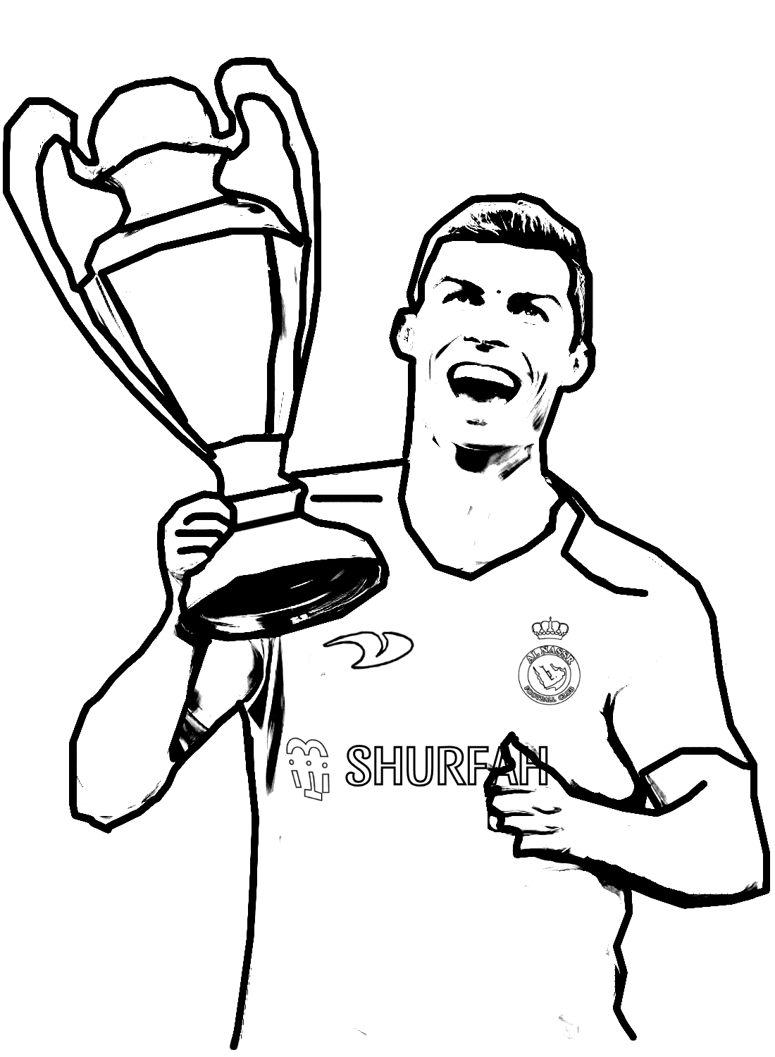 cristiano ronaldo coloring pages