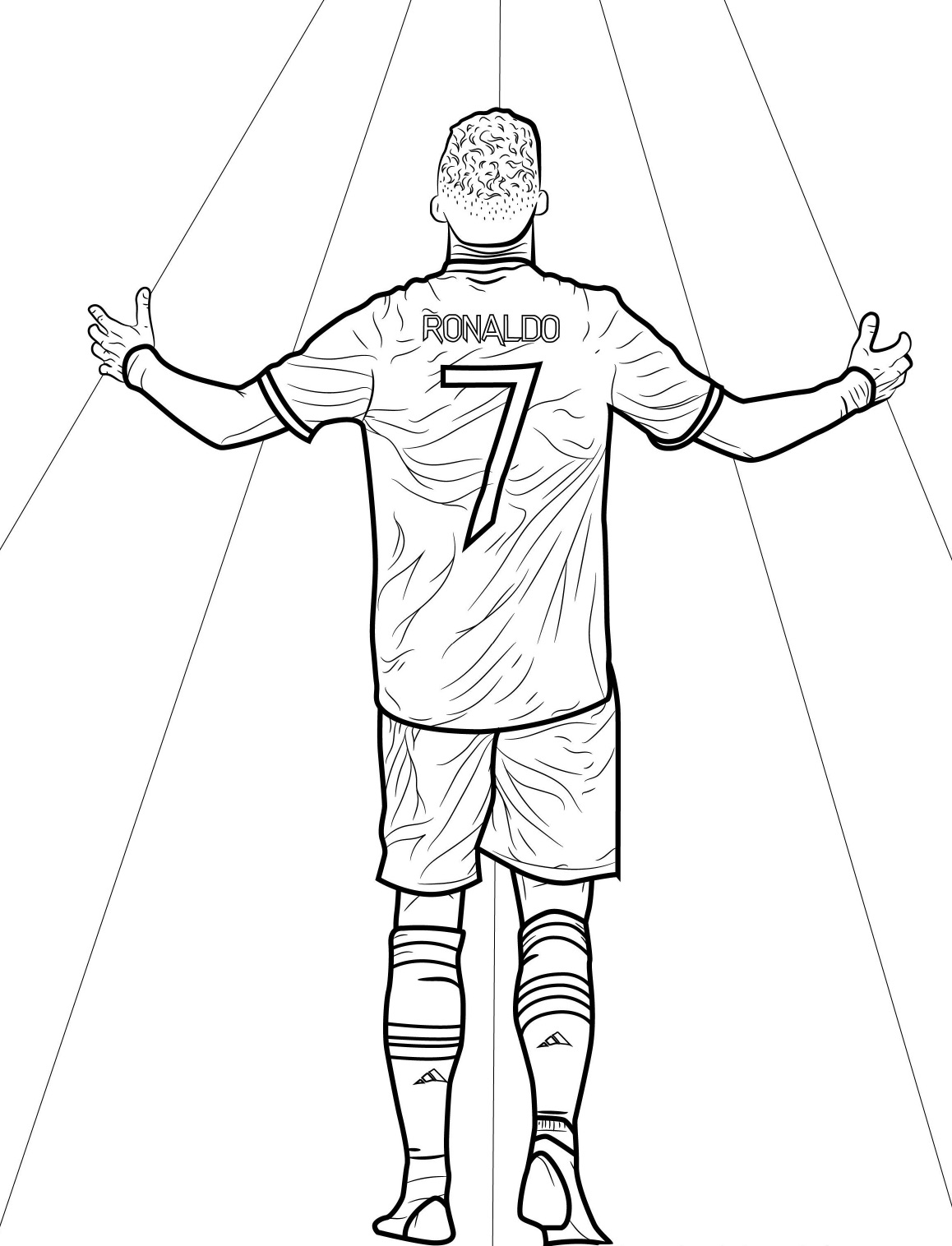 cristiano ronaldo coloring pages