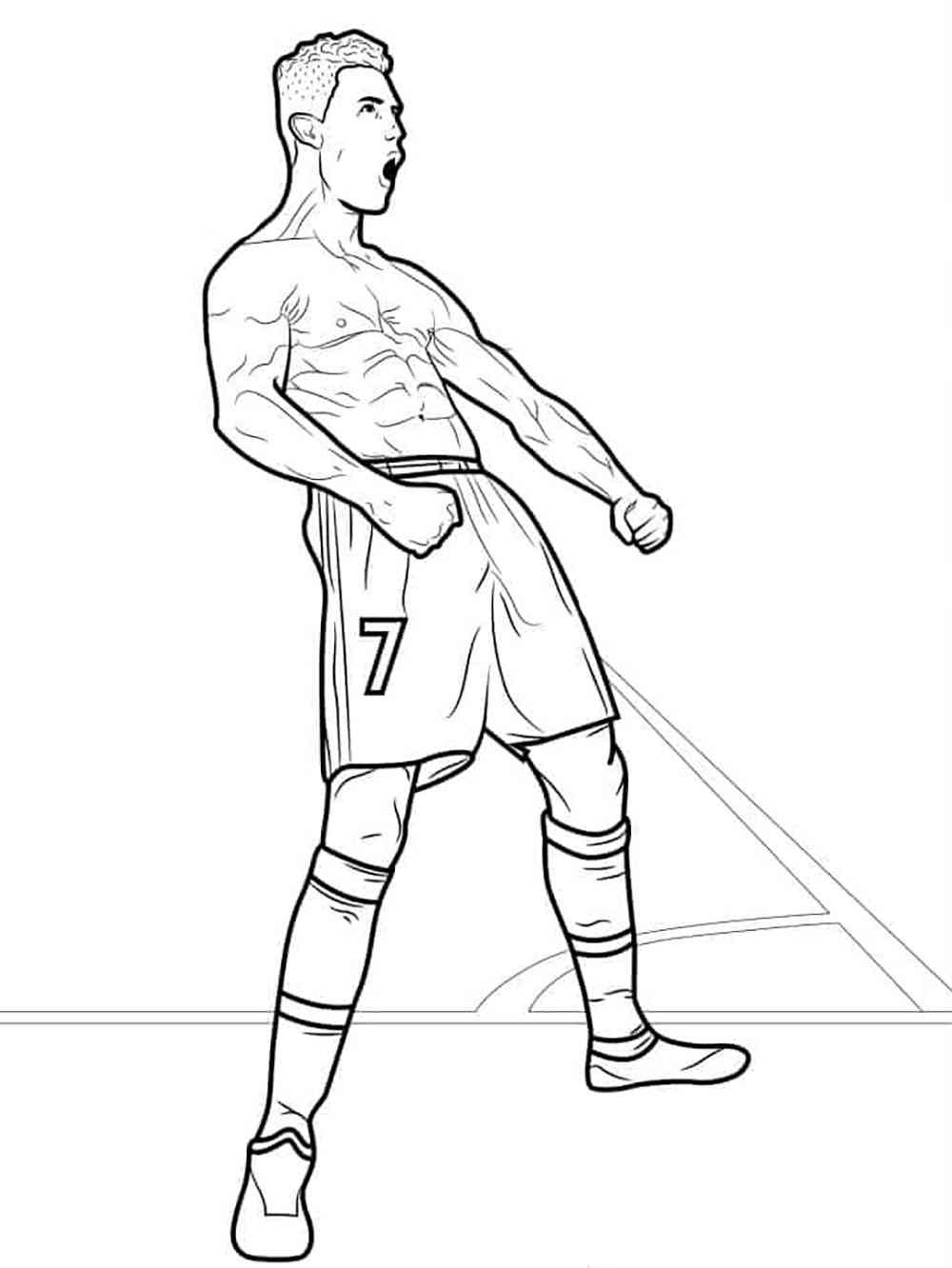 cristiano ronaldo coloring pages