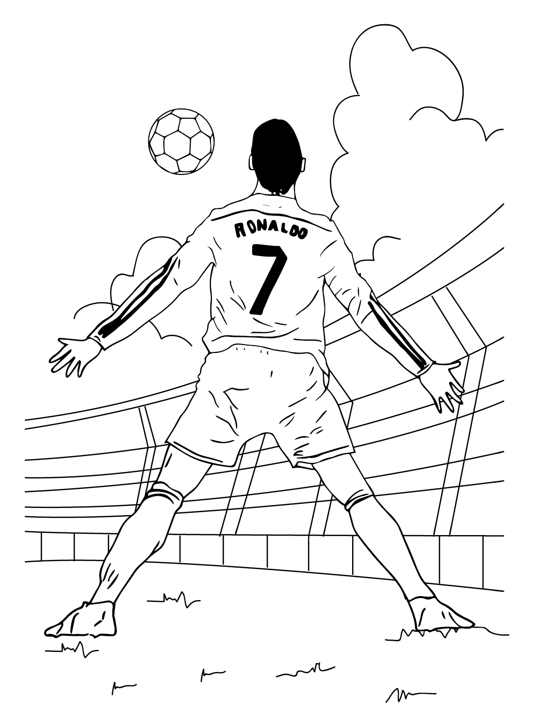 cristiano ronaldo coloring pages