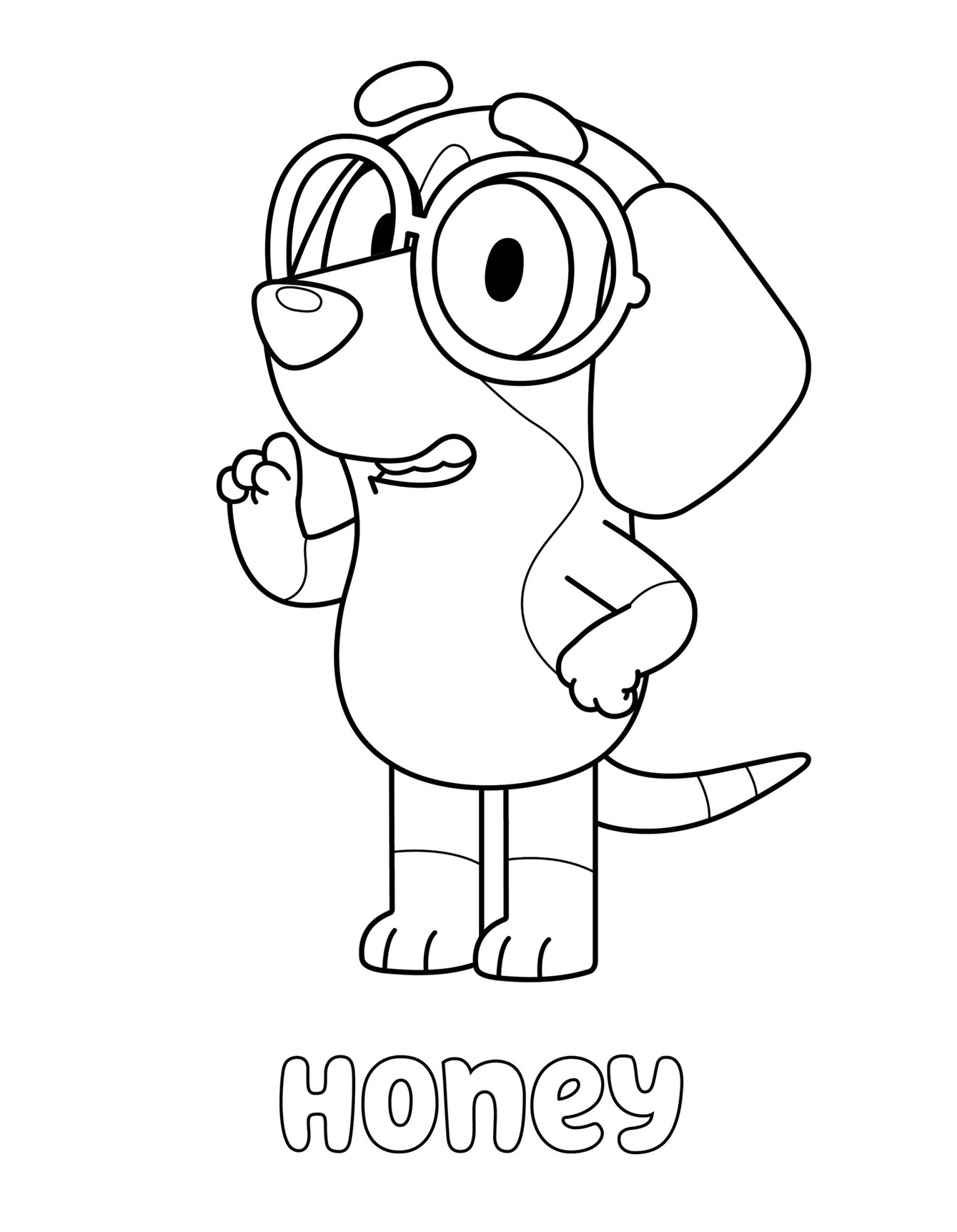 Cute Bluey Friends Coloring Pages