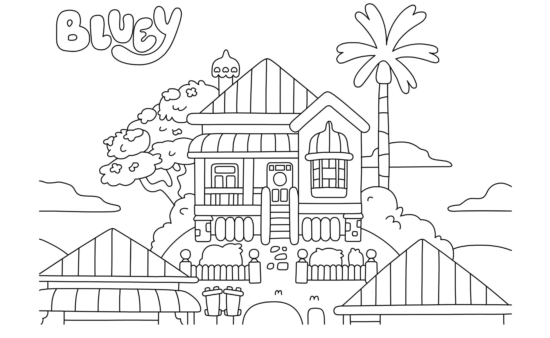 Printable Bluey Coloring Pages