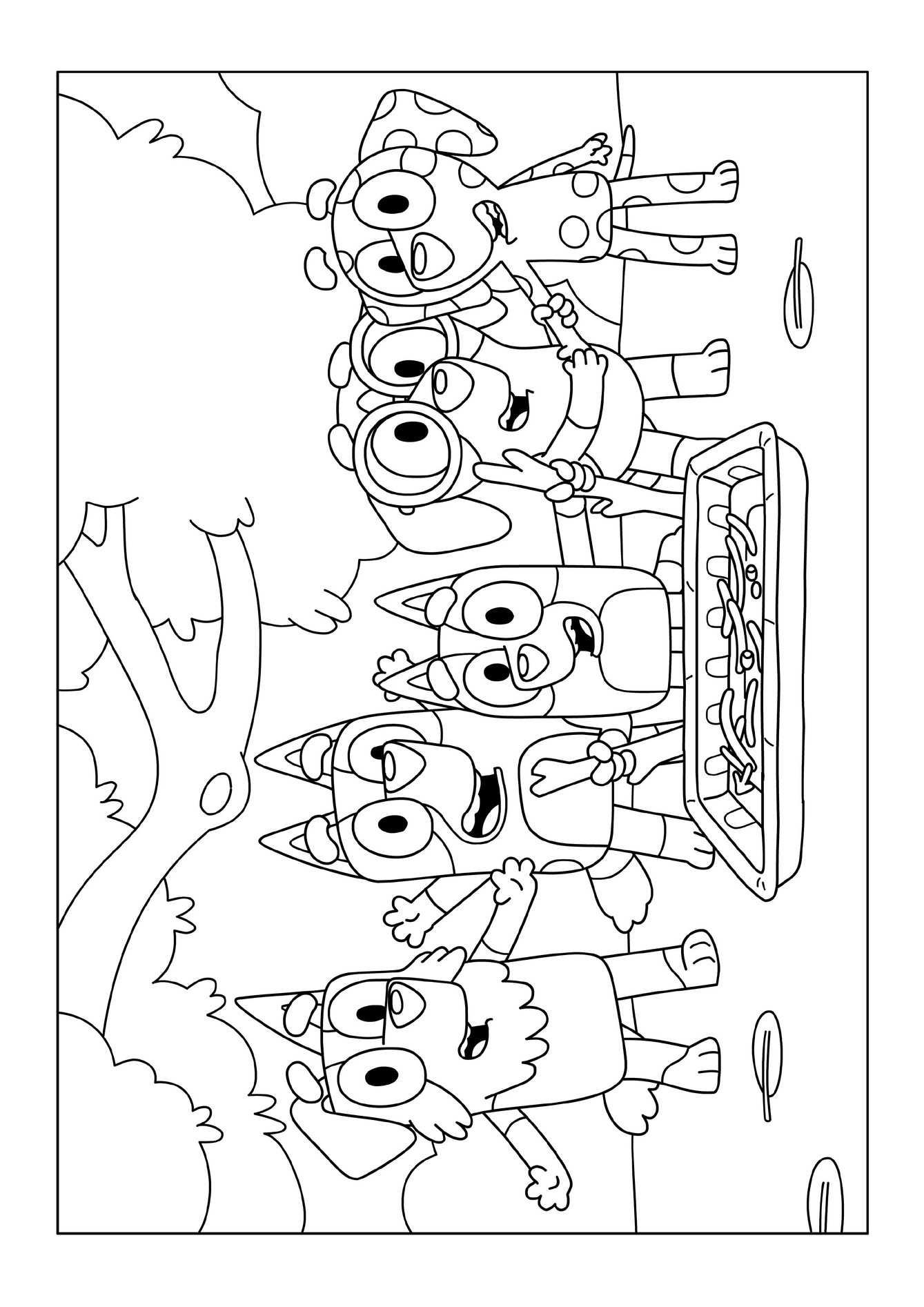 Printable Bluey Coloring Pages