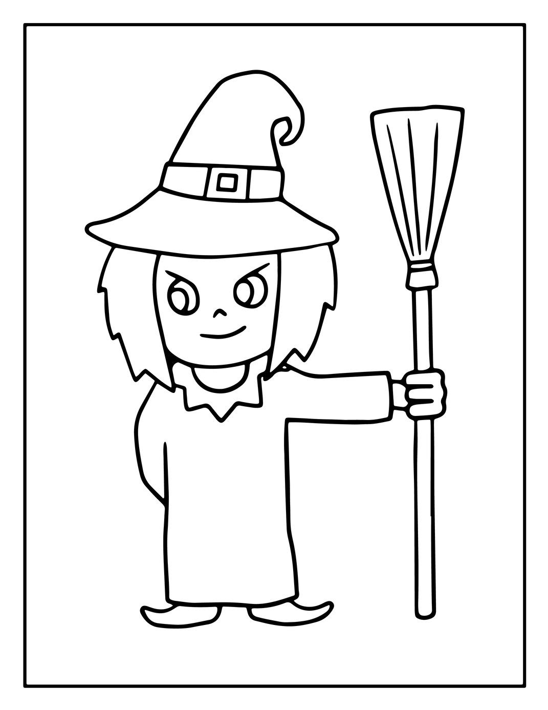 25 Cute Halloween Coloring Pages for Kids