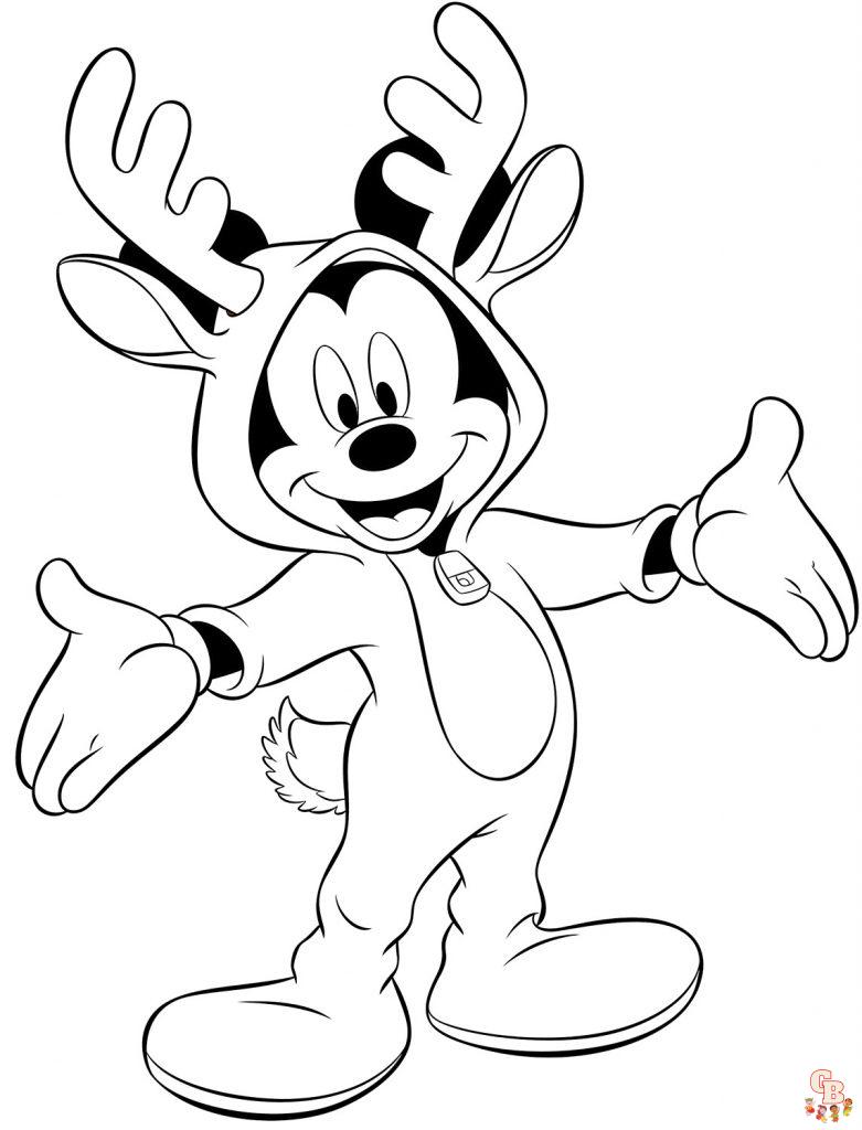 Disney Christmas Coloring Pages