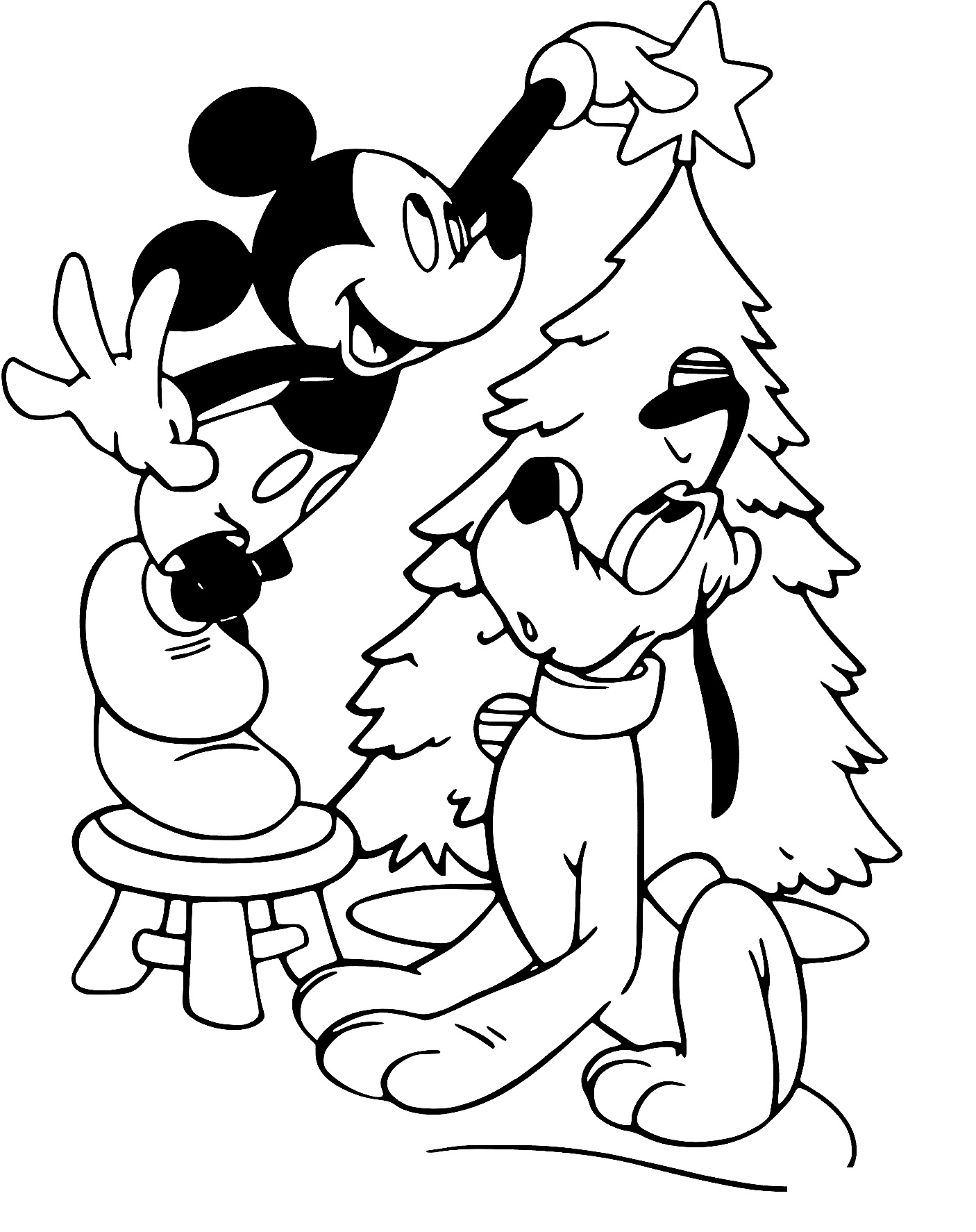 Disney Christmas Coloring Pages