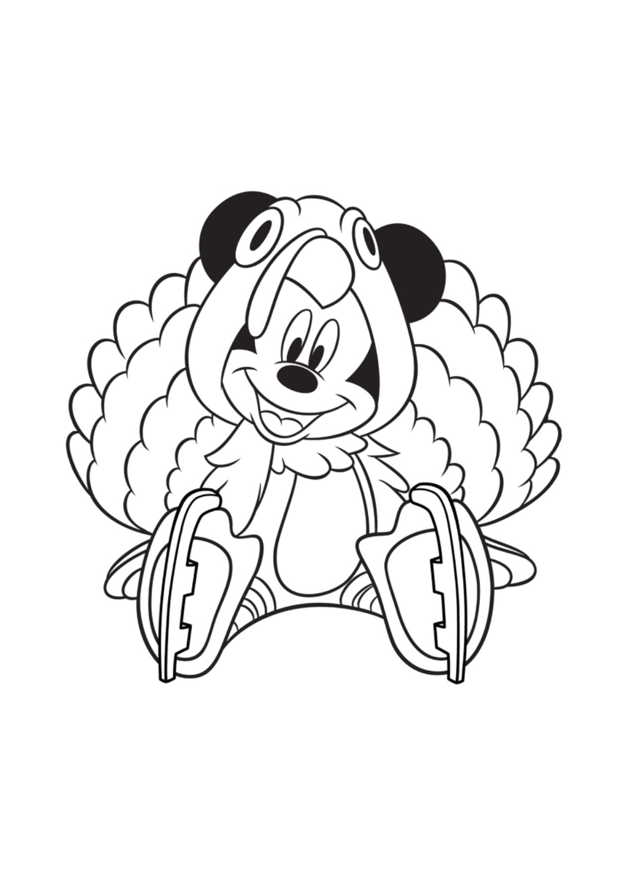 Disney Thanksgiving Coloring Pages