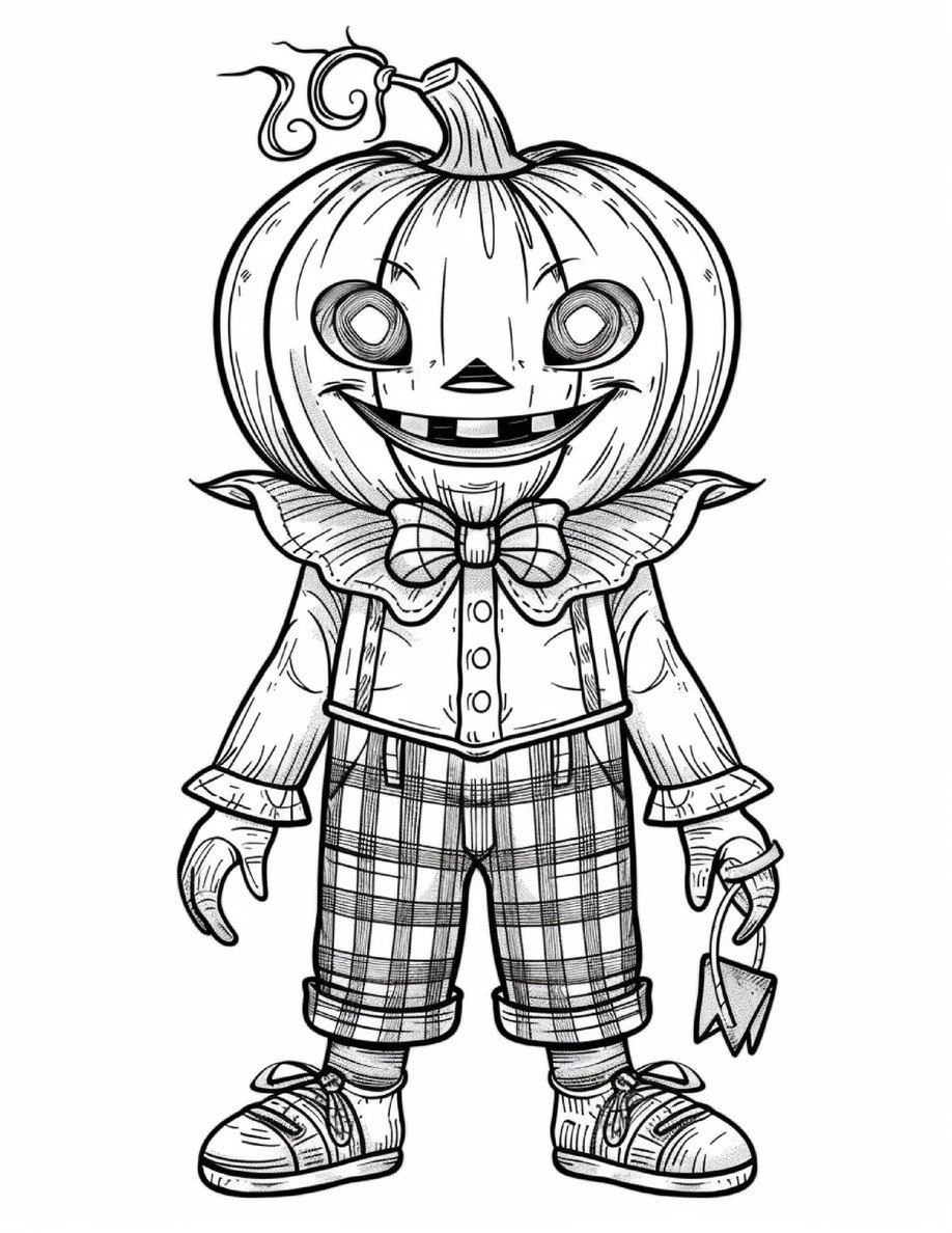 Halloween Pumpkin Coloring Pages for Kids