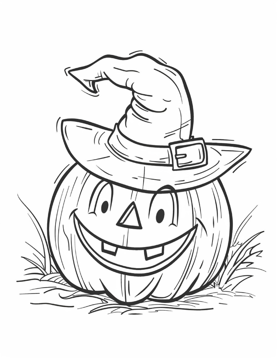 Halloween Pumpkin Coloring Pages for Kids