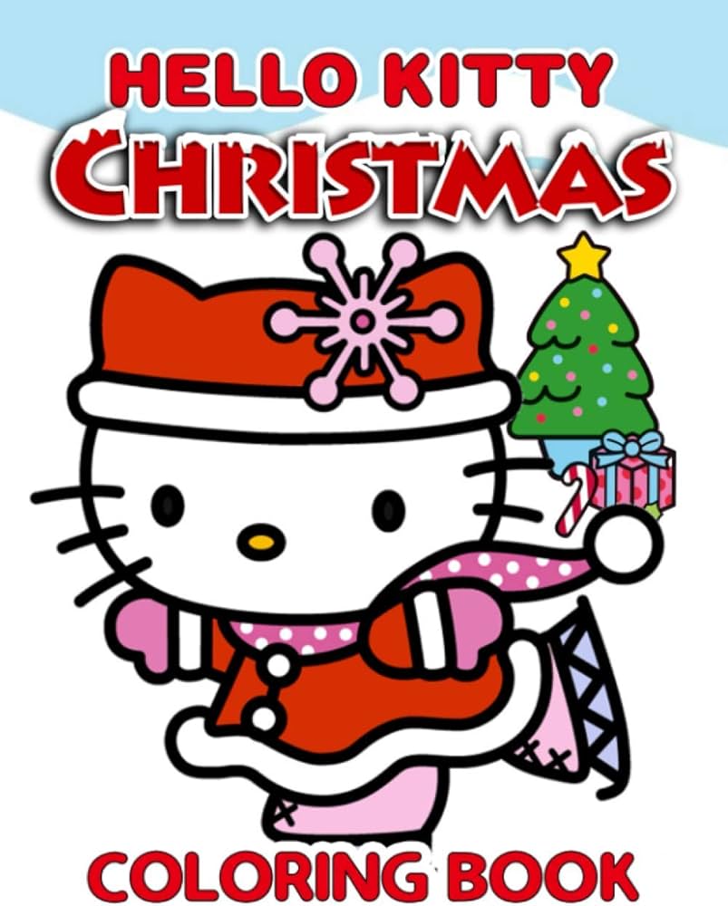 Hello Kitty Christmas Coloring Pages