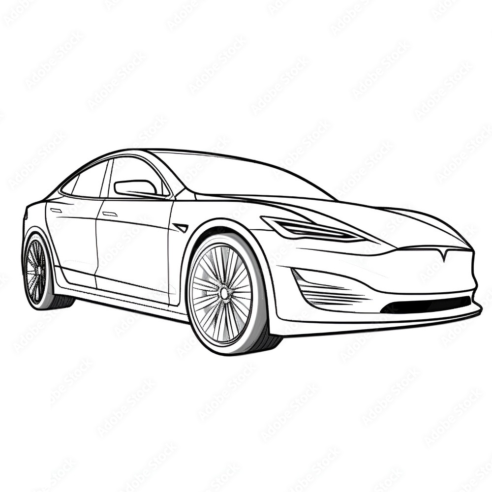 Tesla Coloring Pages (Free Download)