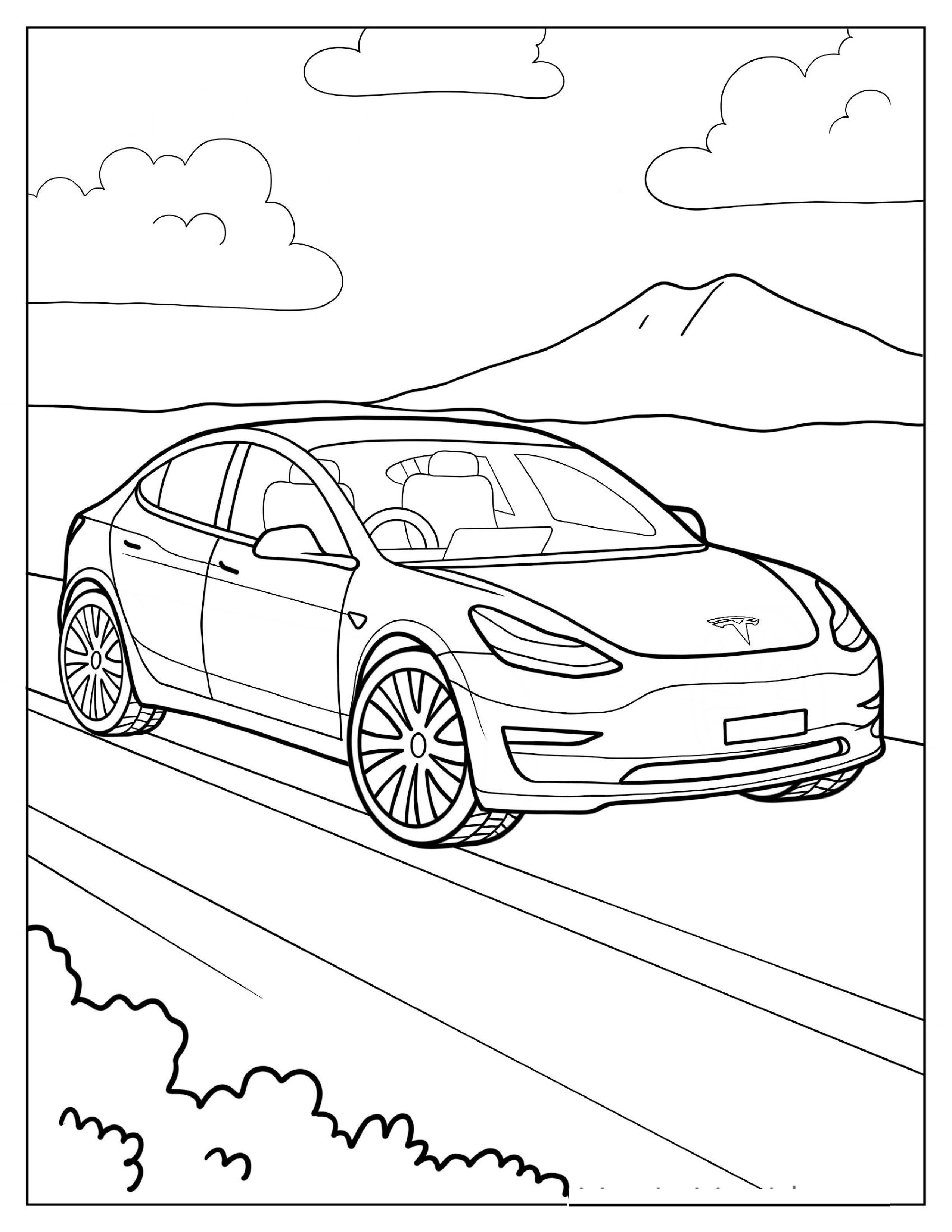 Tesla Coloring Pages (Free Download) (5)