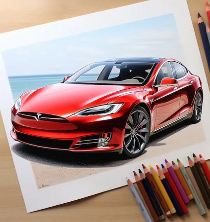 Tesla Coloring Pages (Free Download)