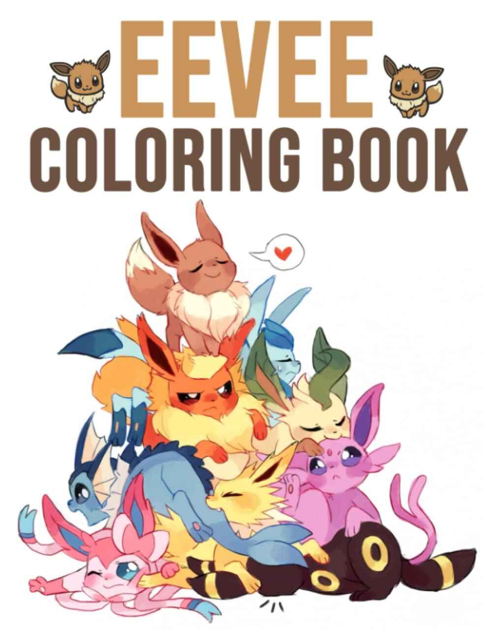 eevee evolutions coloring page