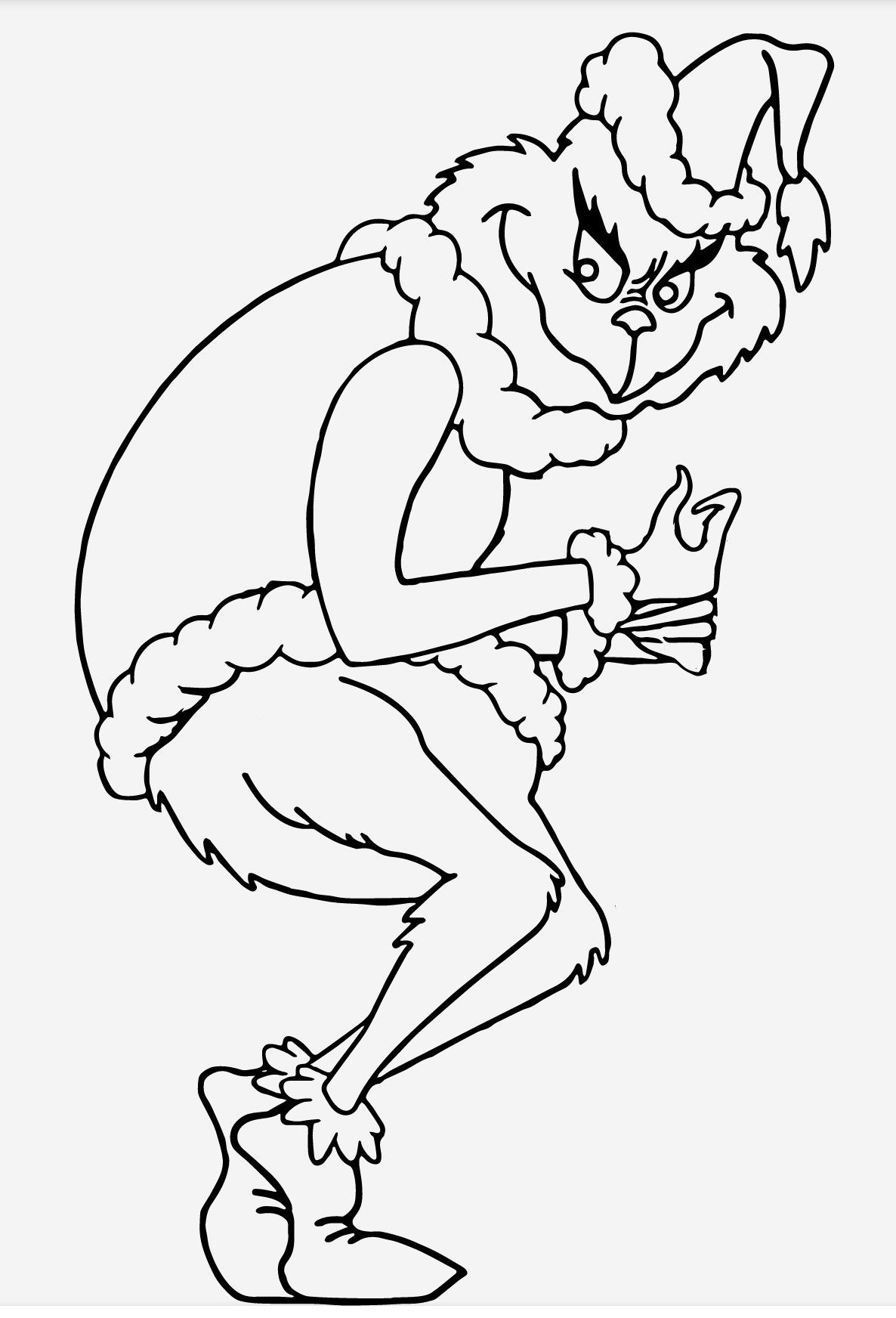 grinch christmas coloring pages